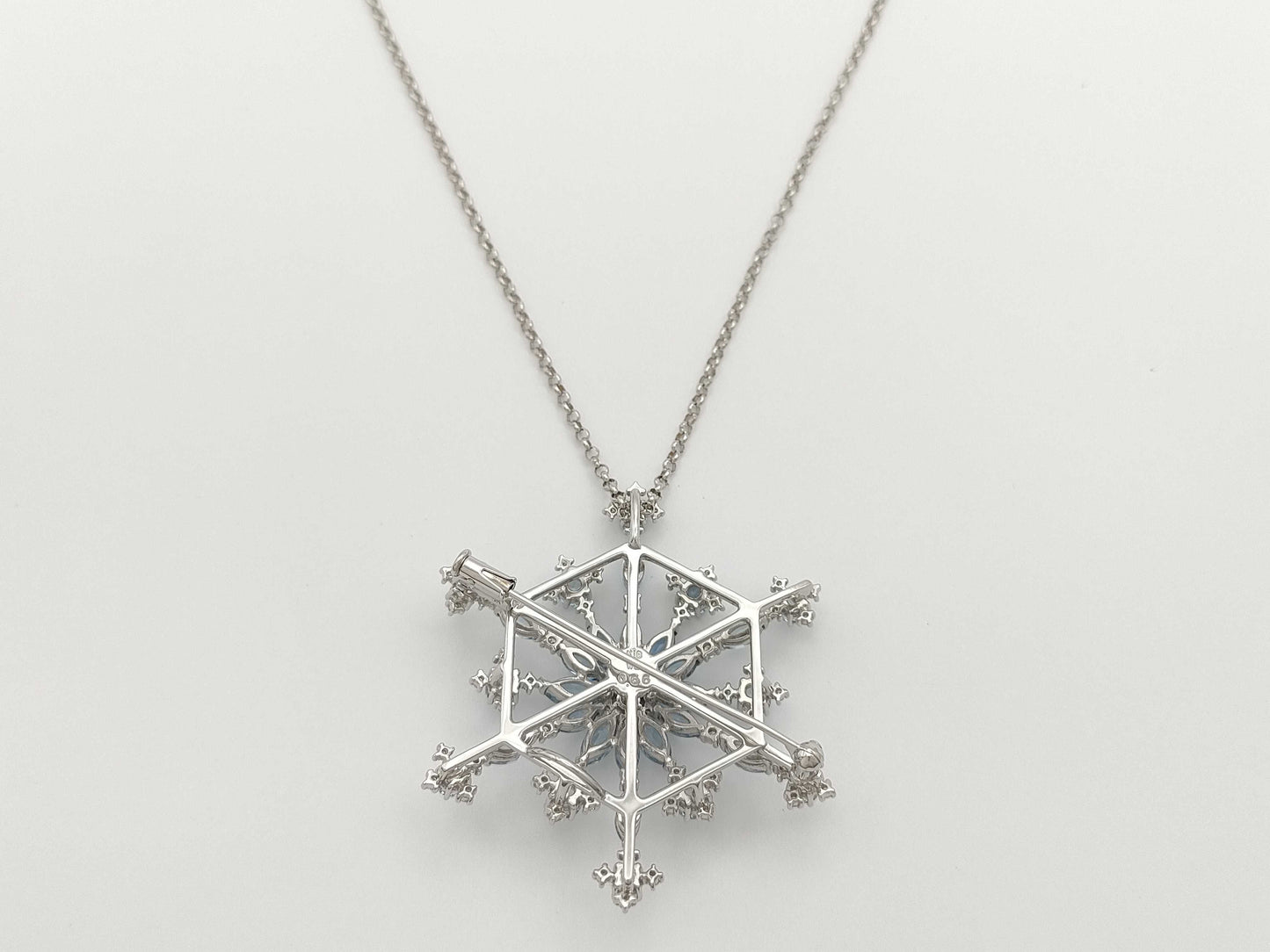 TASAKI Aquamarine D0.66ct K18WG 19.3g Necklace 