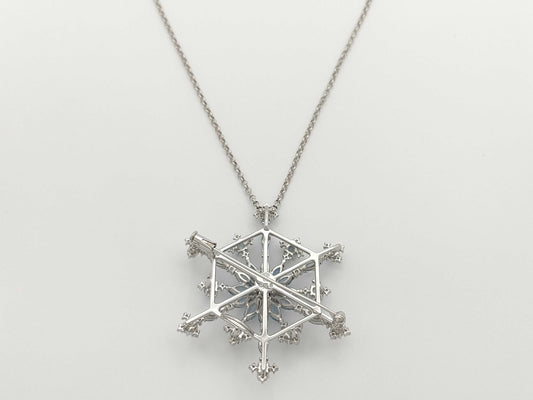 TASAKI Aquamarine D0.66ct K18WG 19.3g Necklace 