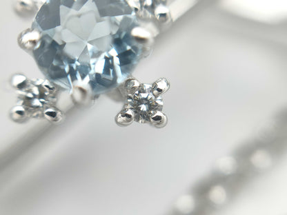 TASAKI Aquamarine D0.66ct K18WG 19.3g Necklace 
