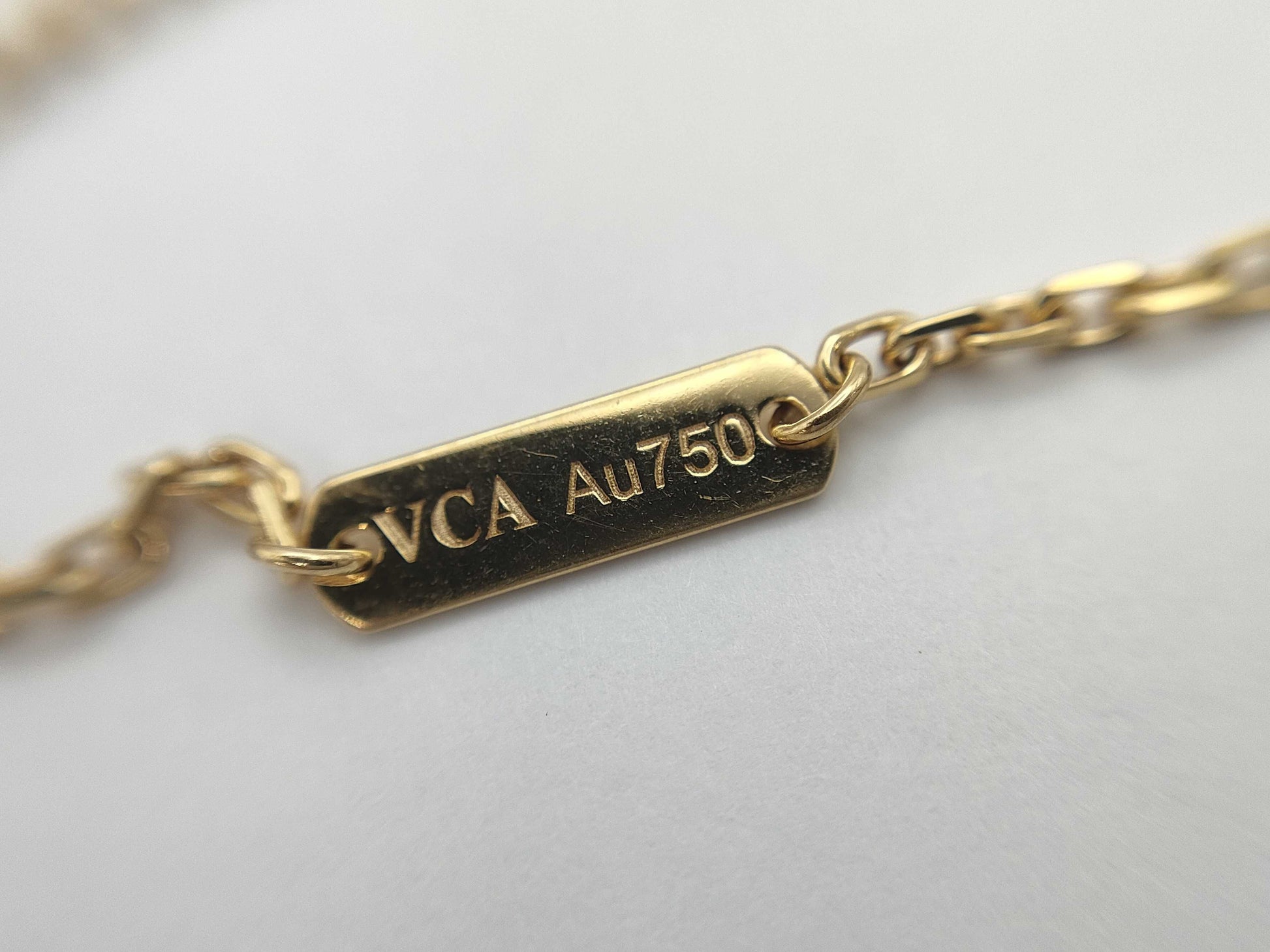 Van Cleef & Arpels Papillon Turquoise 1PD Yellow Gold Au750 6.5g Necklace 