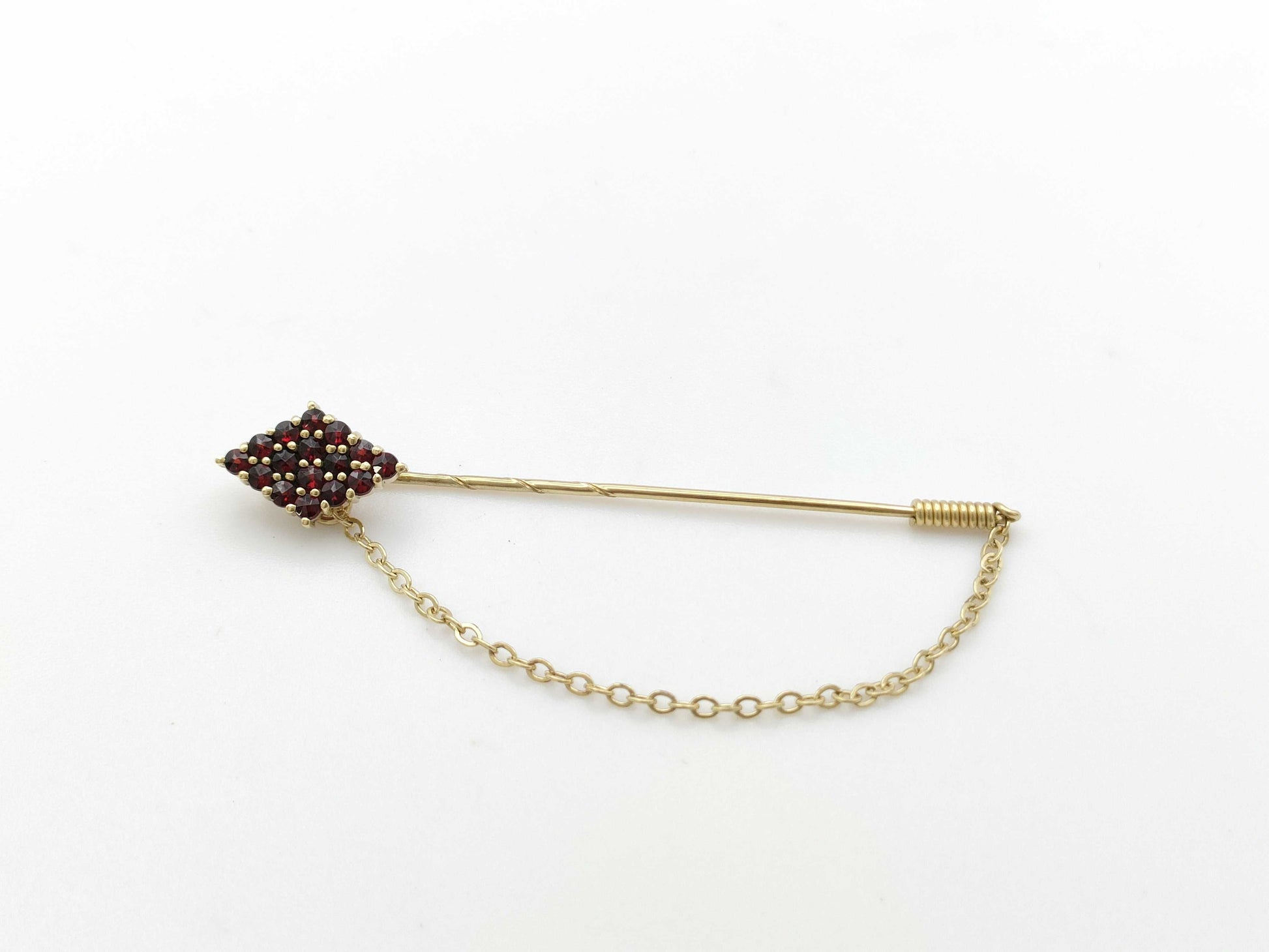 Garnet 585 2.4g Tie Pin/Cufflinks 