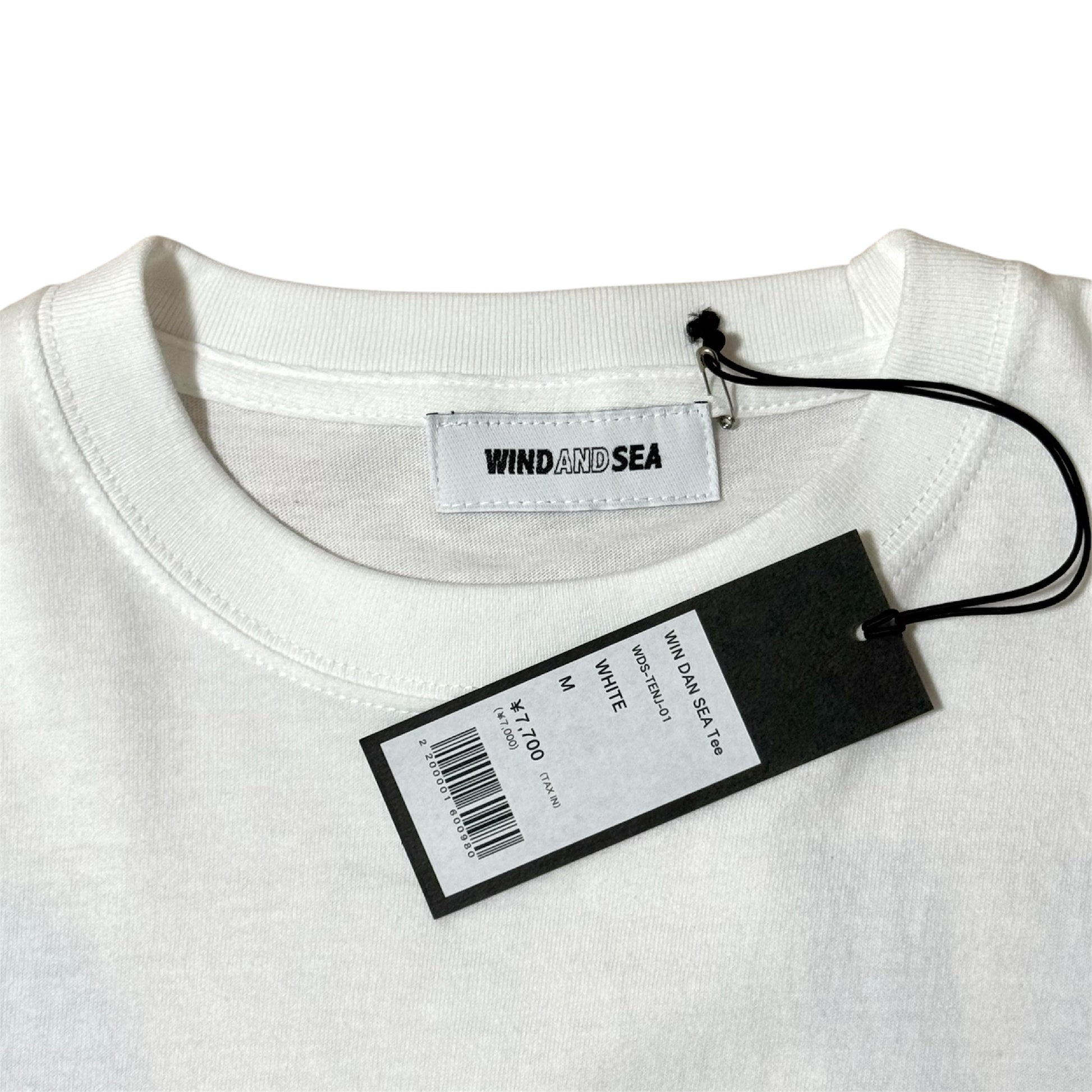 Unused 22SS Kitashinagawa Onsen Tenjinyu x WIND AND SEA Back Logo T-Shirt, Size M, Shoulder 50cm x Sleeve 22cm x Width 55cm x Length 70cm