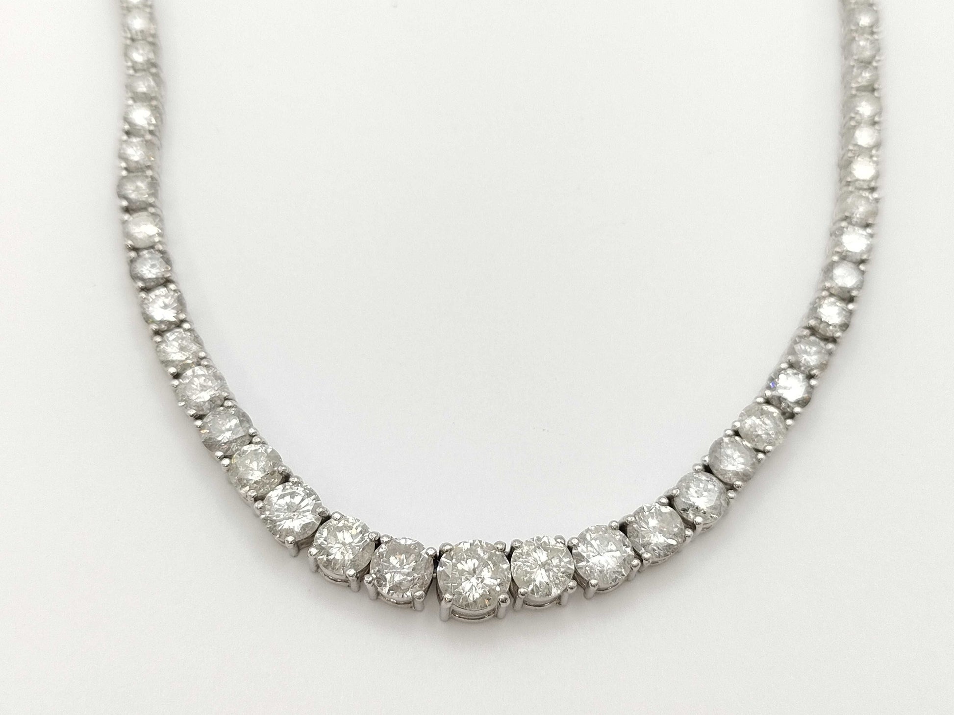 D15.12ct Pt900/K18WG 24.9g Necklace 