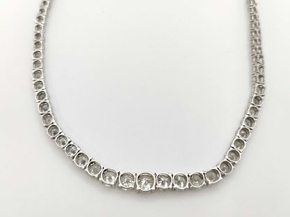 D15.12ct Pt900/K18WG 24.9g Necklace 