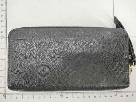 LOUIS VUITTON RFID Unverified SP3110 Louis Vuitton Monogram Empreinte Zippy Wallet Noir Round Zipper Long Wallet Black M60571 Wallet