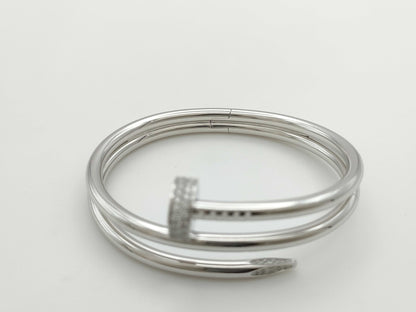 Cartier Juste un Clou #15 Diamond WG Au750 55.2g Bracelet/Bangle 