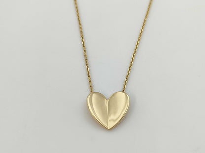 Van Cleef & Arpels Frivole Heart Necklace in Yellow Gold 750, 5.7g 