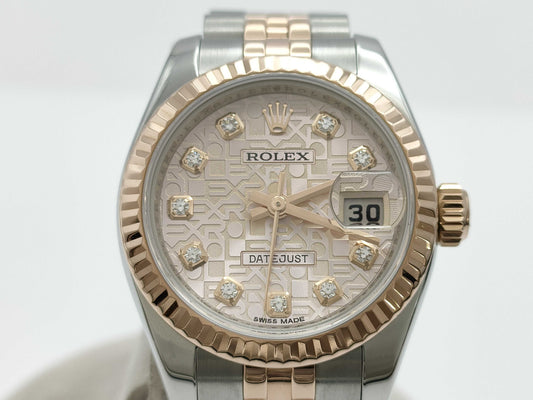 ROLEX 179171G 9P6645A8 Pink Horicon Women's Watch