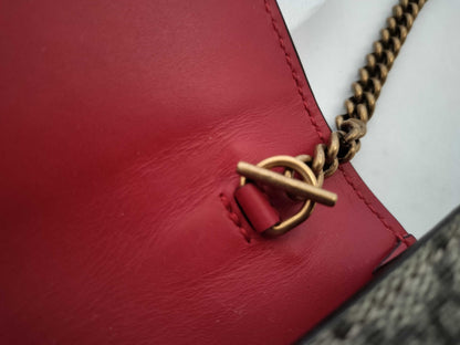 GUCCI Unused Chain Shoulder Bag with Cherry Pattern
