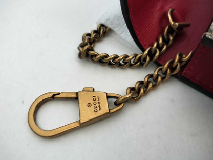 GUCCI Unused Chain Shoulder Bag with Cherry Pattern