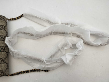 GUCCI Unused Chain Shoulder Bag with Cherry Pattern