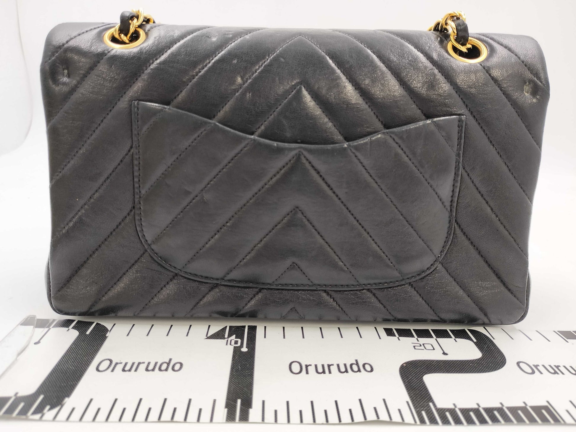 CHANEL Chevron Chain Shoulder Bag