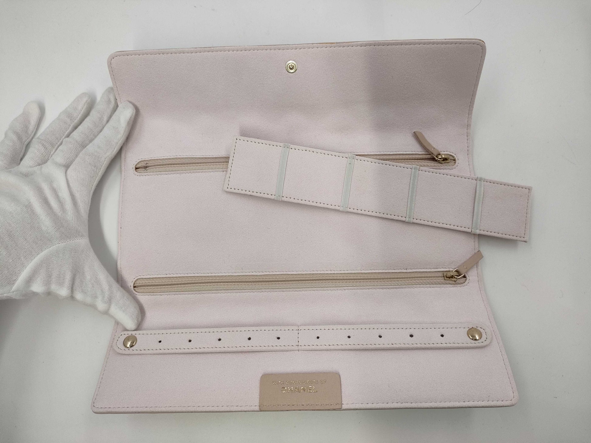 CHANEL Matelasse 2.55 Jewelry Case Lambskin Shoulder Bag