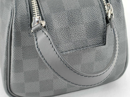 LOUIS VUITTON Damier Graphite RFID Dopp Kid Handbag