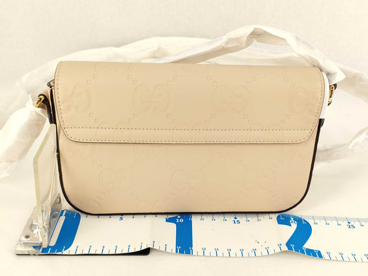 GUCCI GG Unused Shoulder Bag GG Leather Shoulder Bag