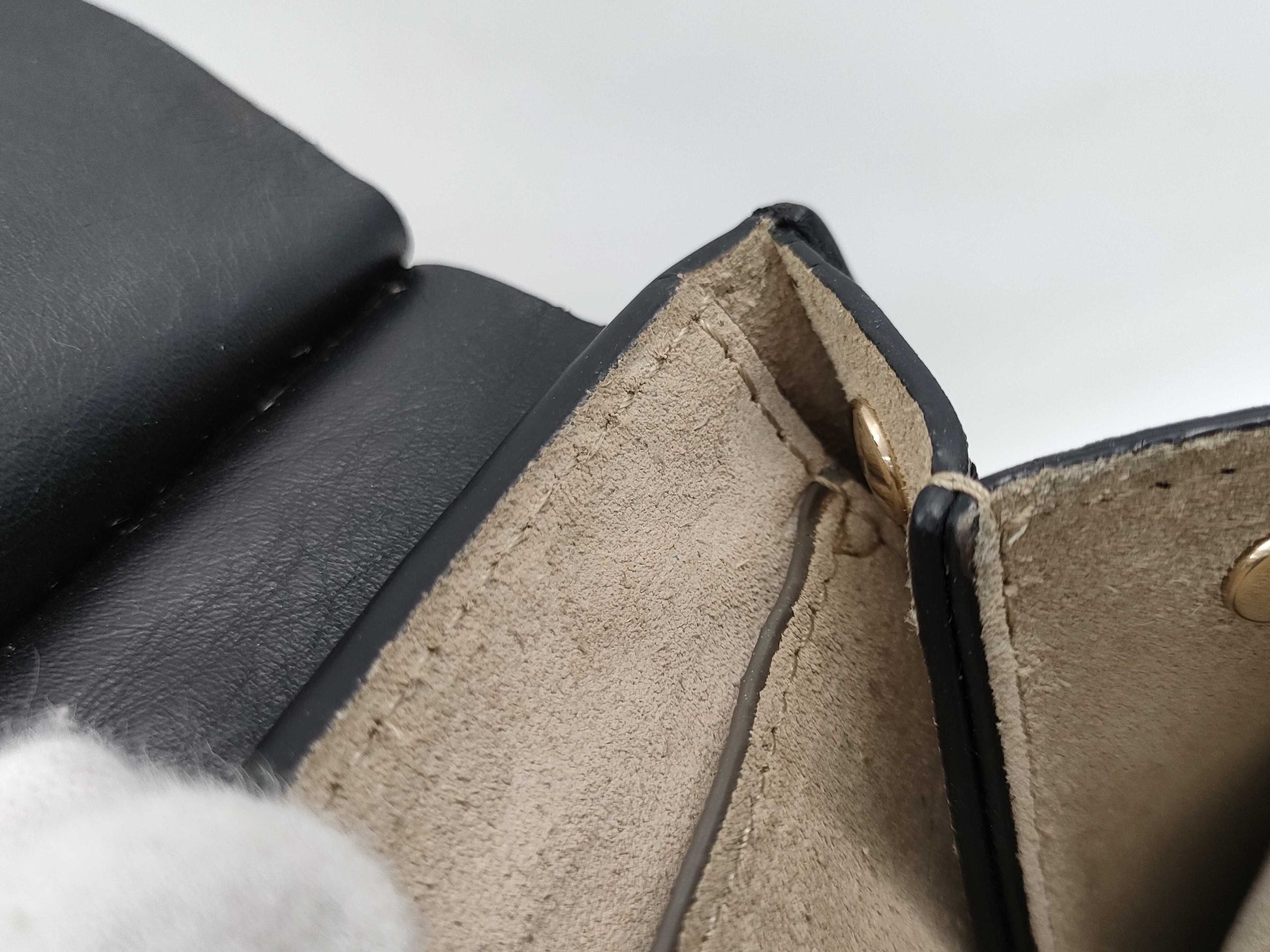 Chloe Faye Black Leather Shoulder Bag