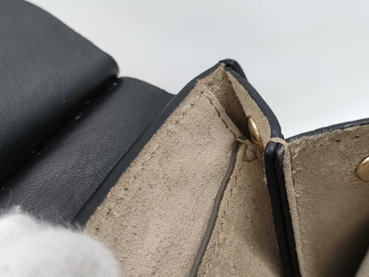 Chloe Faye Black Leather Shoulder Bag