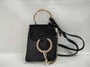 Chloe Faye Black Leather Shoulder Bag