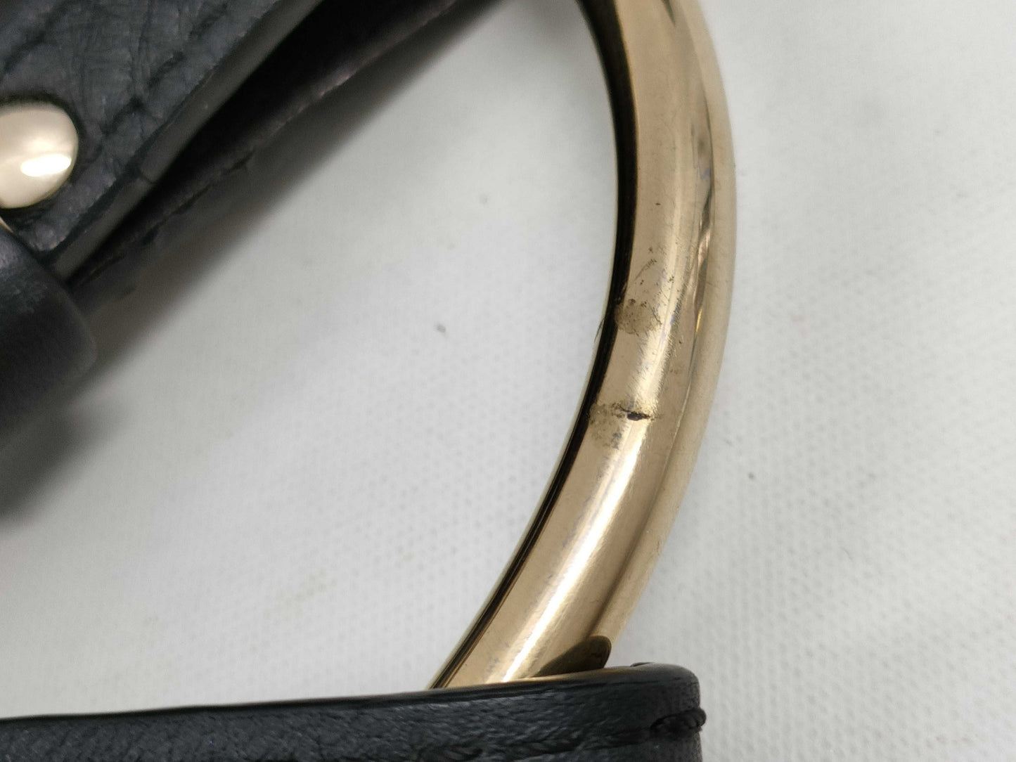 Chloe Faye Black Leather Shoulder Bag