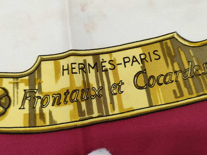 HERMES Carré 90 Red Scarf