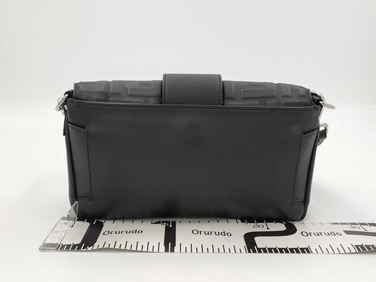 FENDI Zucca Shoulder Bag Leather Shoulder Bag