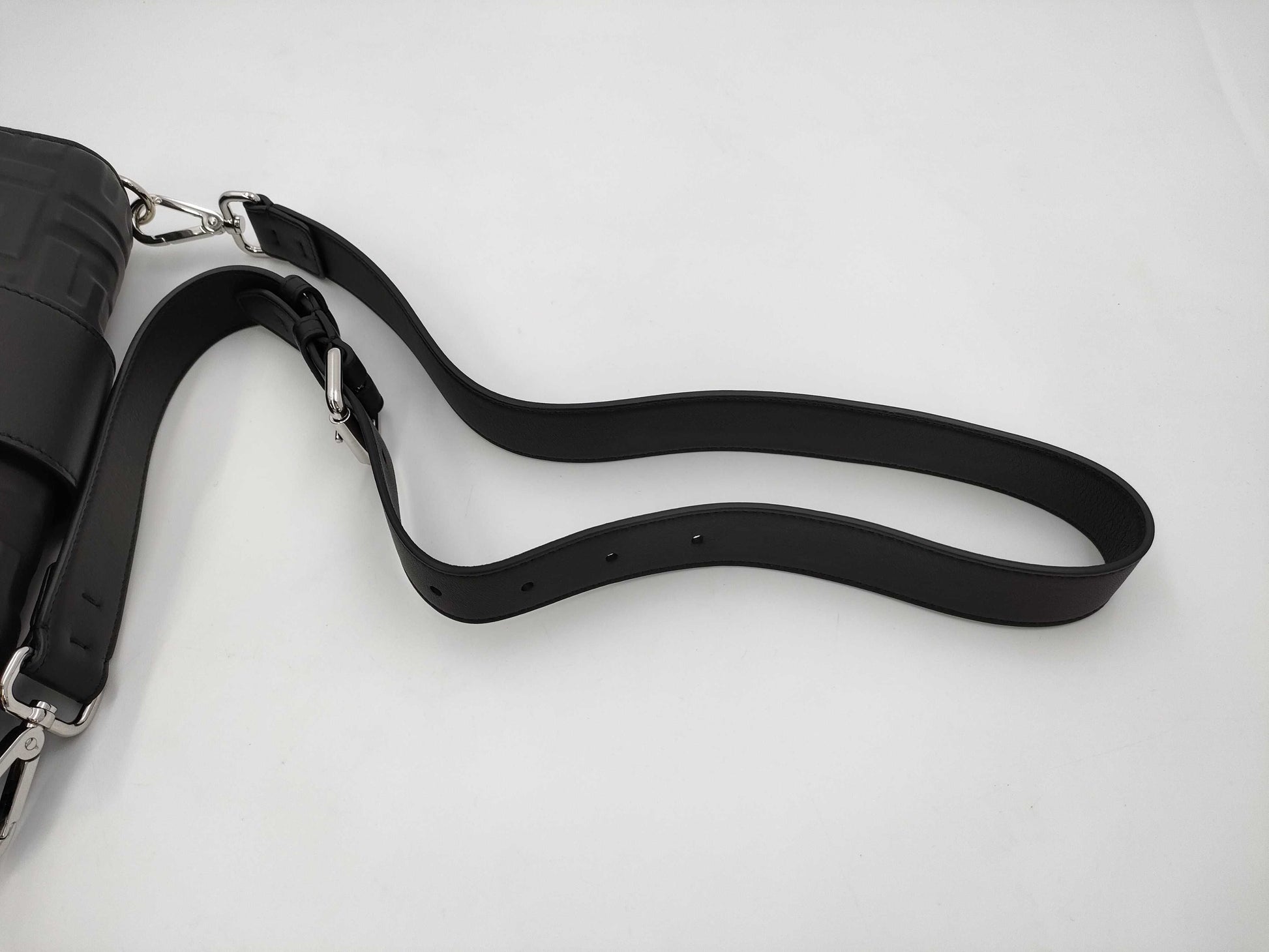 FENDI Zucca Shoulder Bag Leather Shoulder Bag
