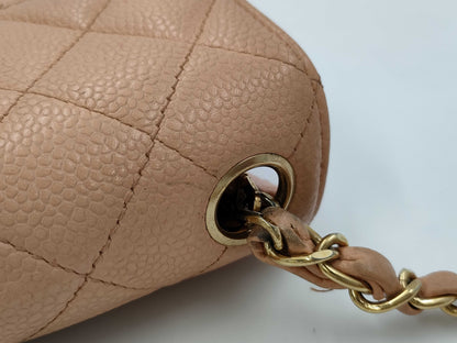 CHANEL Matelasse Chain Shoulder Bag Caviar Skin Shoulder Bag