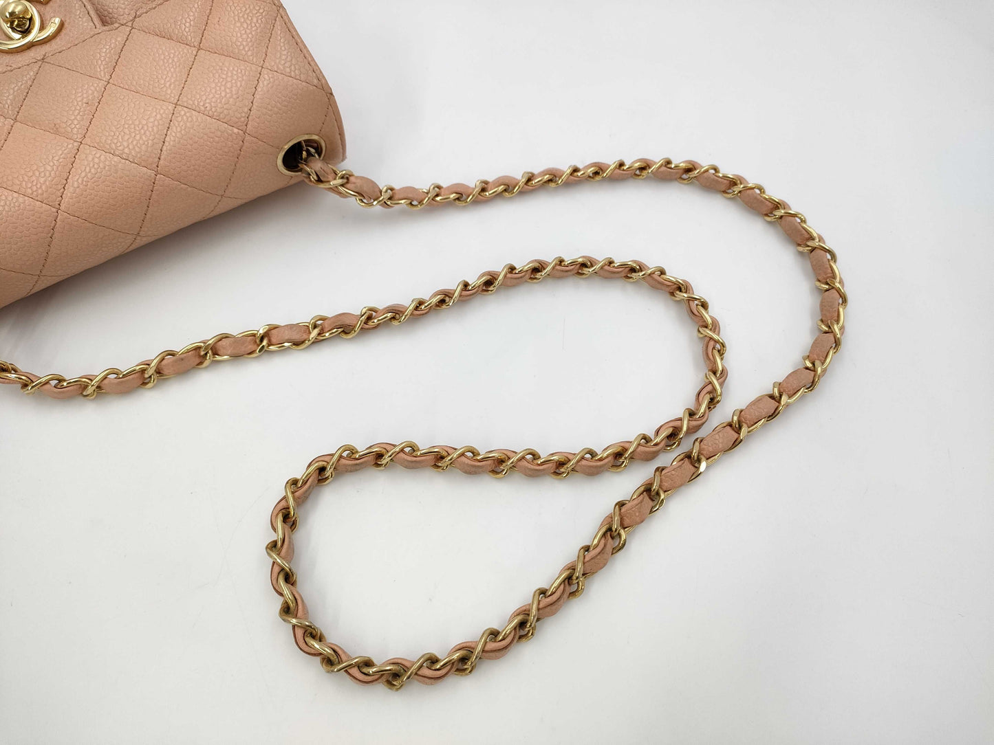CHANEL Matelasse Chain Shoulder Bag Caviar Skin Shoulder Bag