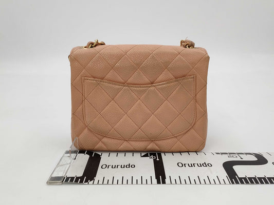 CHANEL Matelasse Chain Shoulder Bag Caviar Skin Shoulder Bag