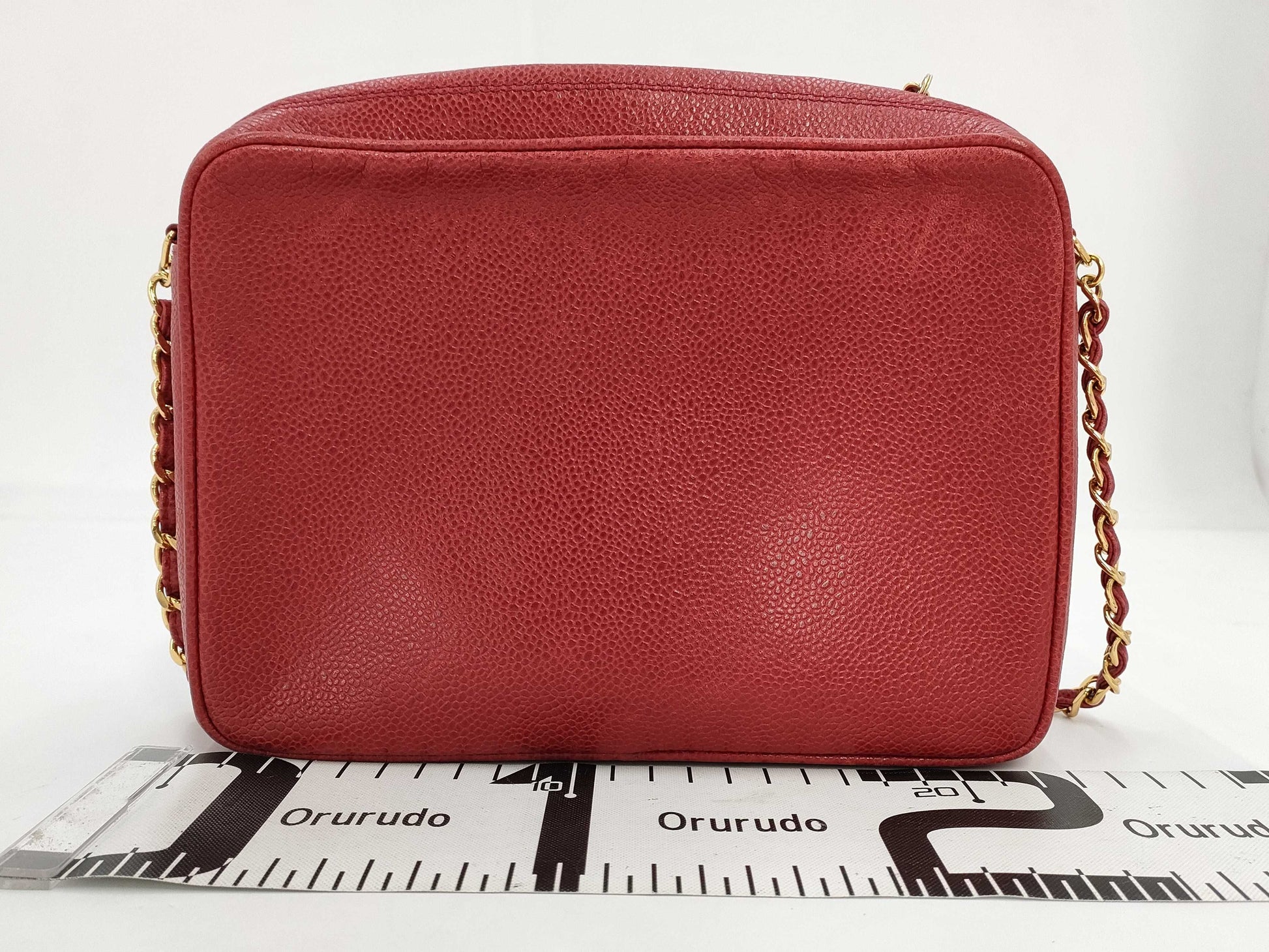 CHANEL Triple Coco Chain Shoulder Bag Caviar Skin Shoulder Bag