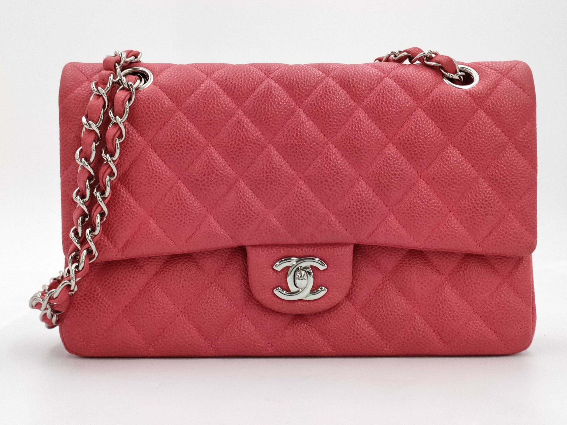 CHANEL Caviar Skin Matelasse 25 SV Hardware WW Handbag 17987020 Shoulder Bag