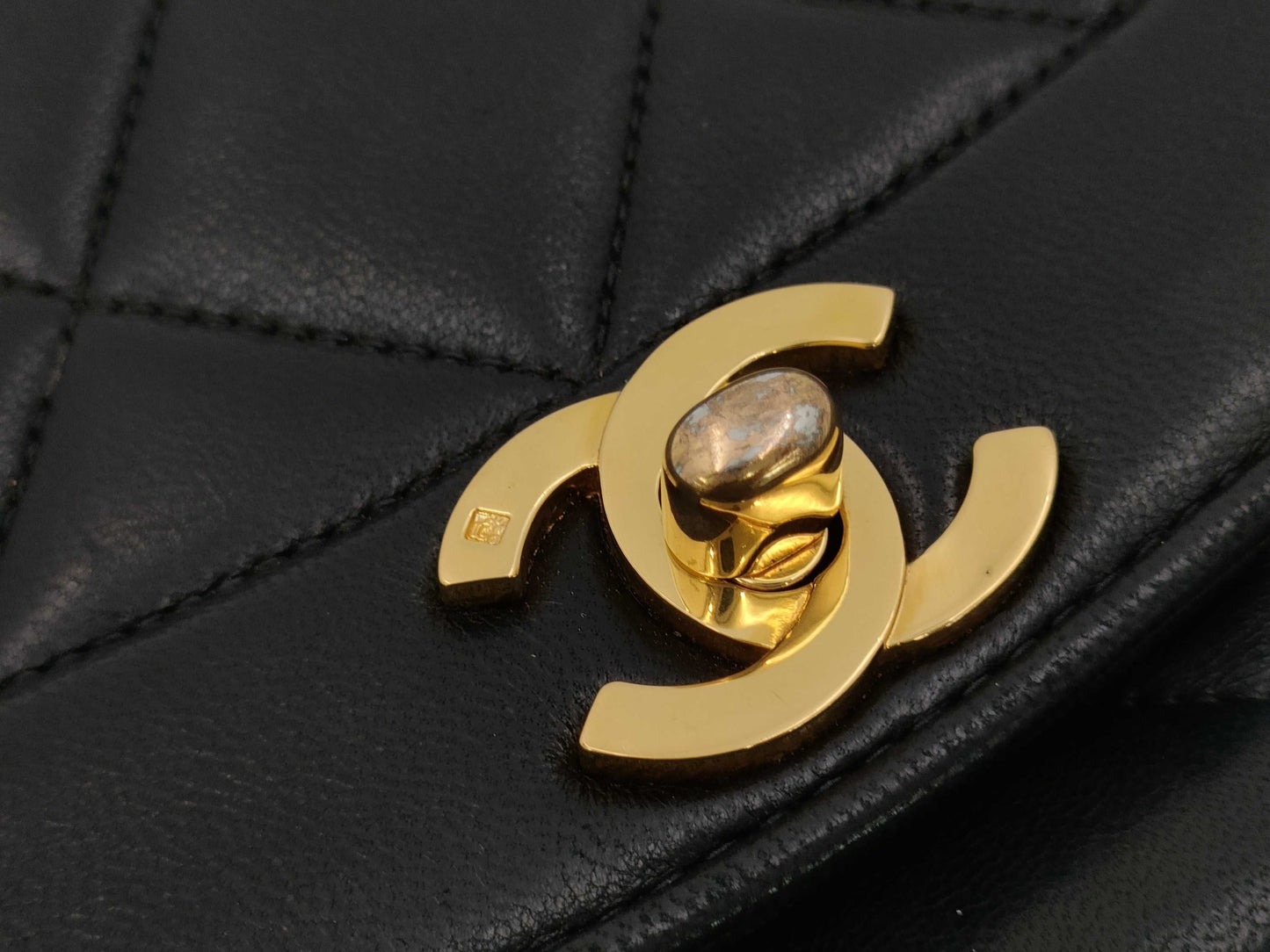 CHANEL Diana Chain Shoulder Bag Lambskin Shoulder Bag