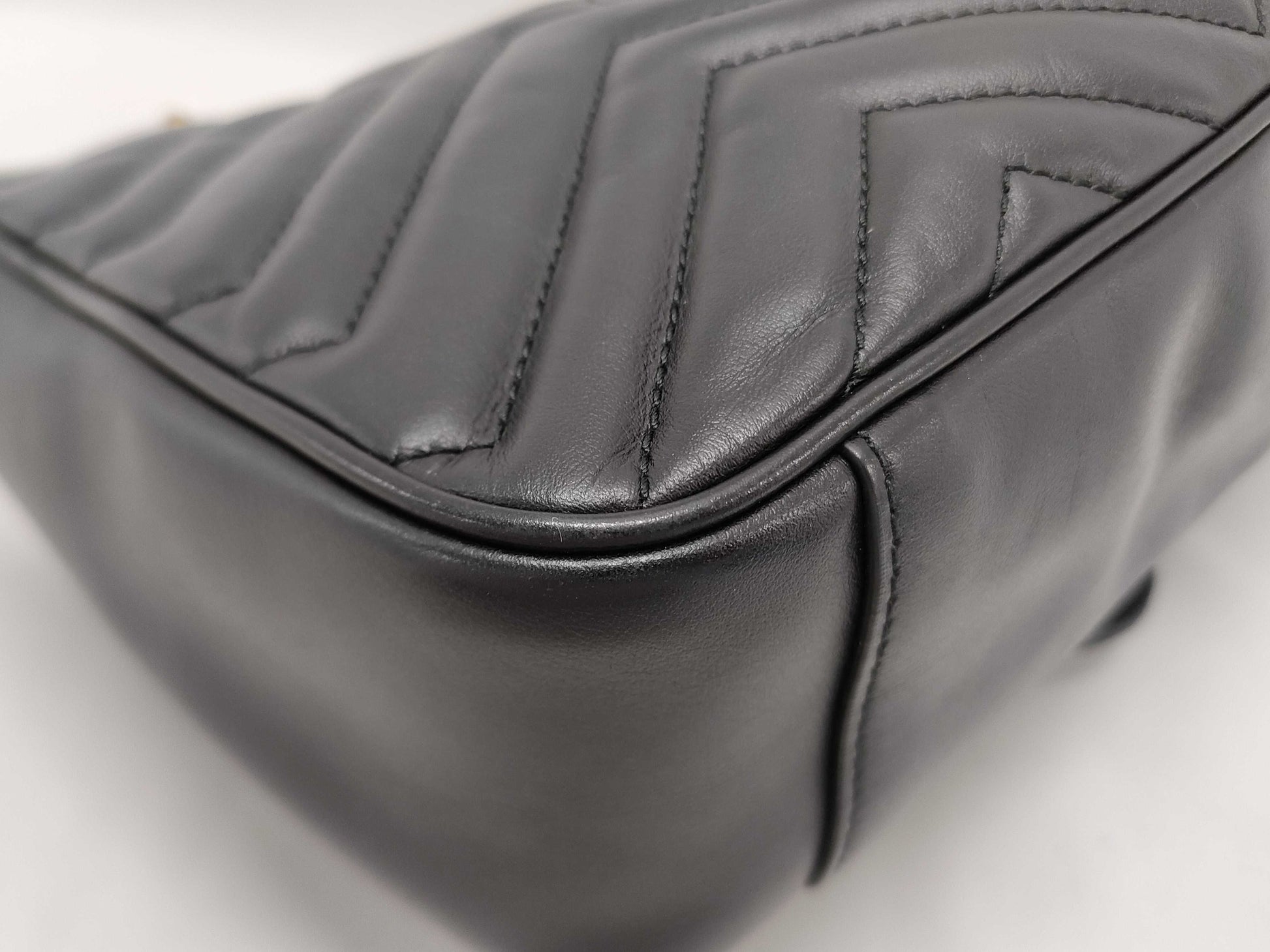 GUCCI GG Marmont Shoulder Bag 443497 Black