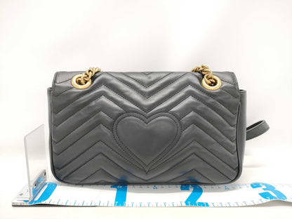 GUCCI GG Marmont Shoulder Bag 443497 Black