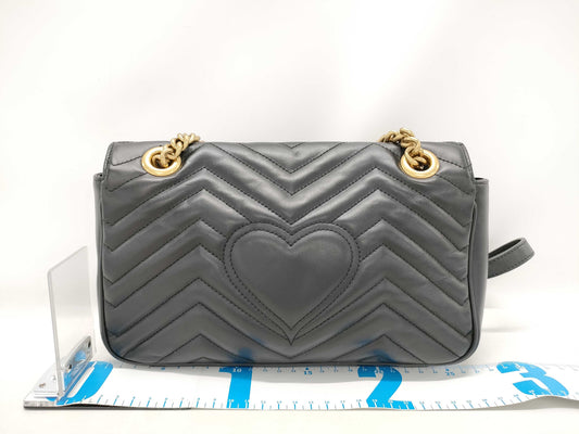 GUCCI GG Marmont Shoulder Bag 443497 Black
