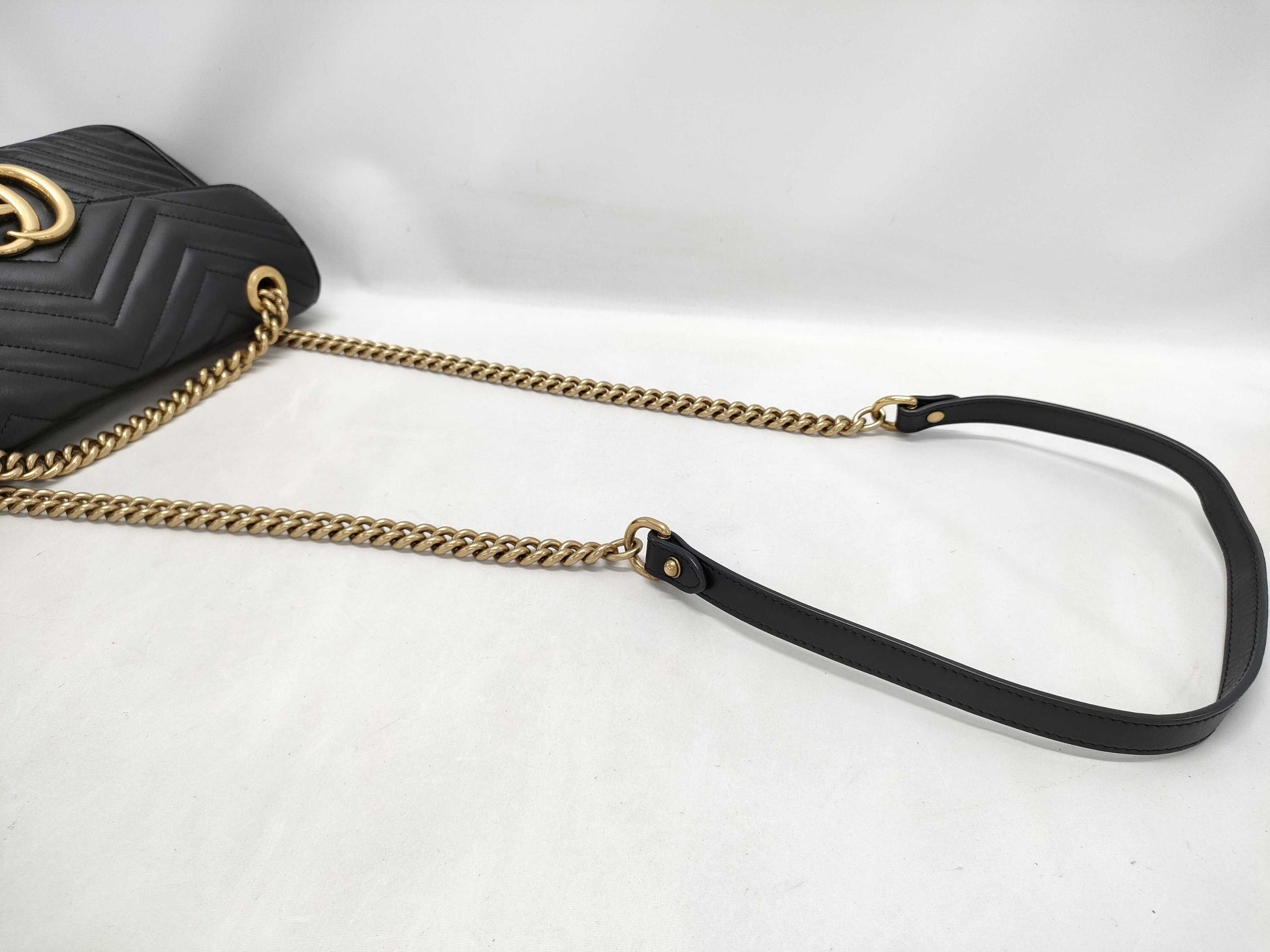 GUCCI GG Marmont Shoulder Bag 443497 Black