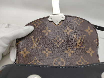 LOUIS VUITTON Vernis x Monogram Hot Springs M55769 SR0280 Black x Brown RFID Enabled Backpack