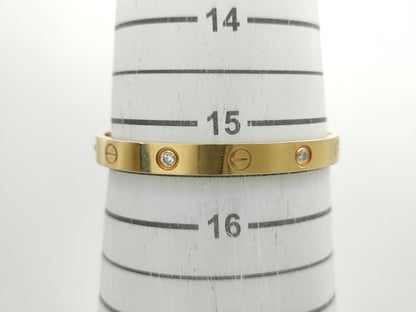 Cartier New Love Bracelet #16 4PD YG Au750 30.4g Bracelet/Bangle 