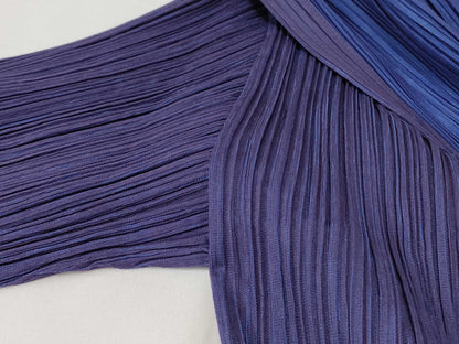 PLEATS PLEASE pleated jacket cardigan with modified collar