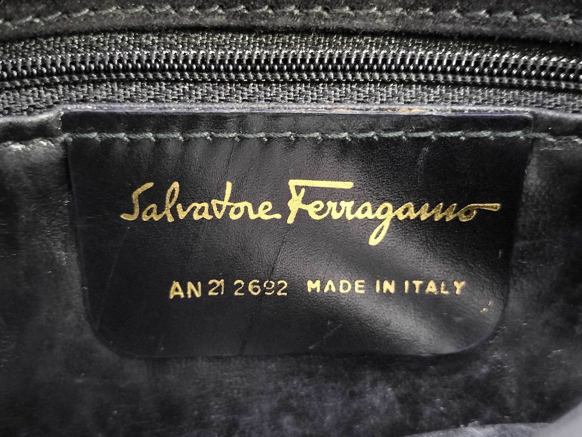Salvatore Ferragamo Gancini Ferragamo Suede Shoulder Bag