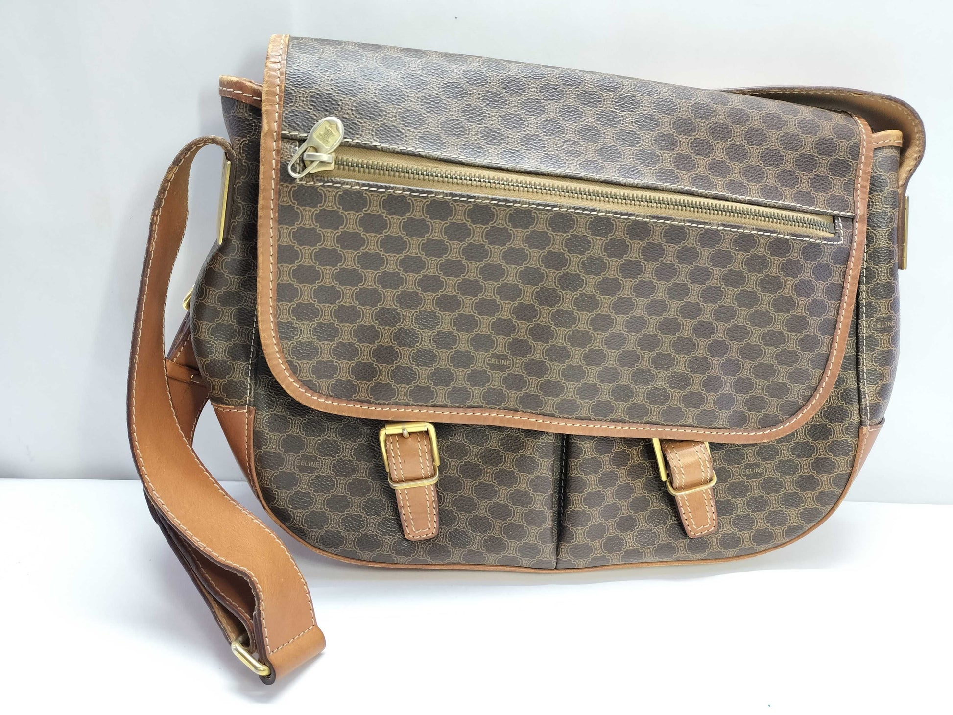 CELINE Macadam Shoulder Bag