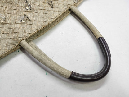 BOTTEGA VENETA Intrecciato Canvas Tote Bag with Beads