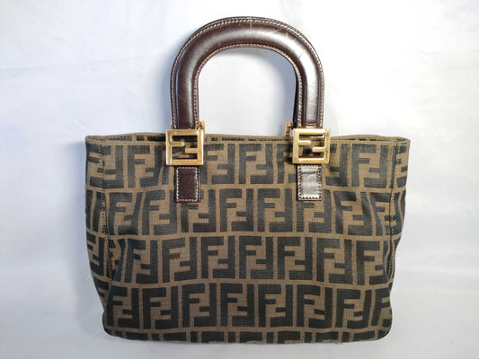 FENDI Zucca pattern FENDI Zucca handbag with G hardware