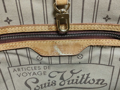 LOUIS VUITTON RFID Unverifiable VI4087 Monogram Louis Vuitton Monogram Neverfull MM Tote Bag