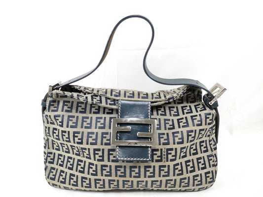 FENDI Zucchino Mamma Bucket Handbag