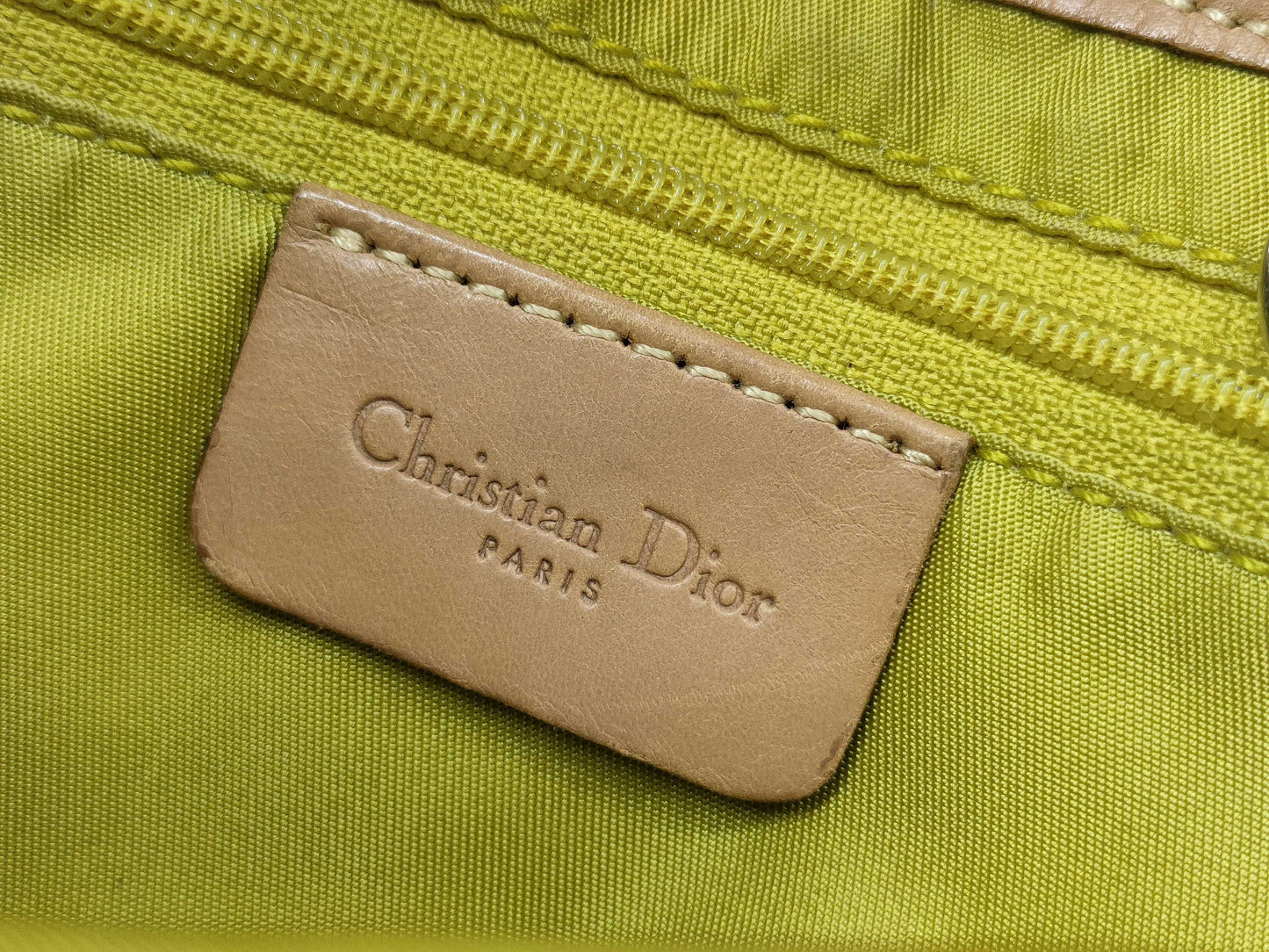 Dior DIOR Christian Dior Saddle Bag Handbag Denim x Leather Shoulder Bag