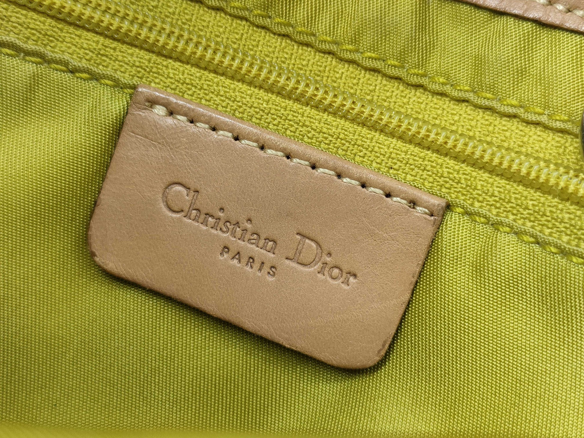 Dior DIOR Christian Dior Saddle Bag Handbag Denim x Leather Shoulder Bag