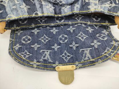 LOUIS VUITTON RFID verification failed. SR1006 Monogram Denim LOUIS VUITTON Mini Pretty Layé Shoulder Bag M95333 Monogram Denim SR1006 Shoulder Bag