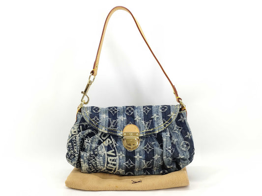 LOUIS VUITTON RFID verification failed. SR1006 Monogram Denim LOUIS VUITTON Mini Pretty Layé Shoulder Bag M95333 Monogram Denim SR1006 Shoulder Bag