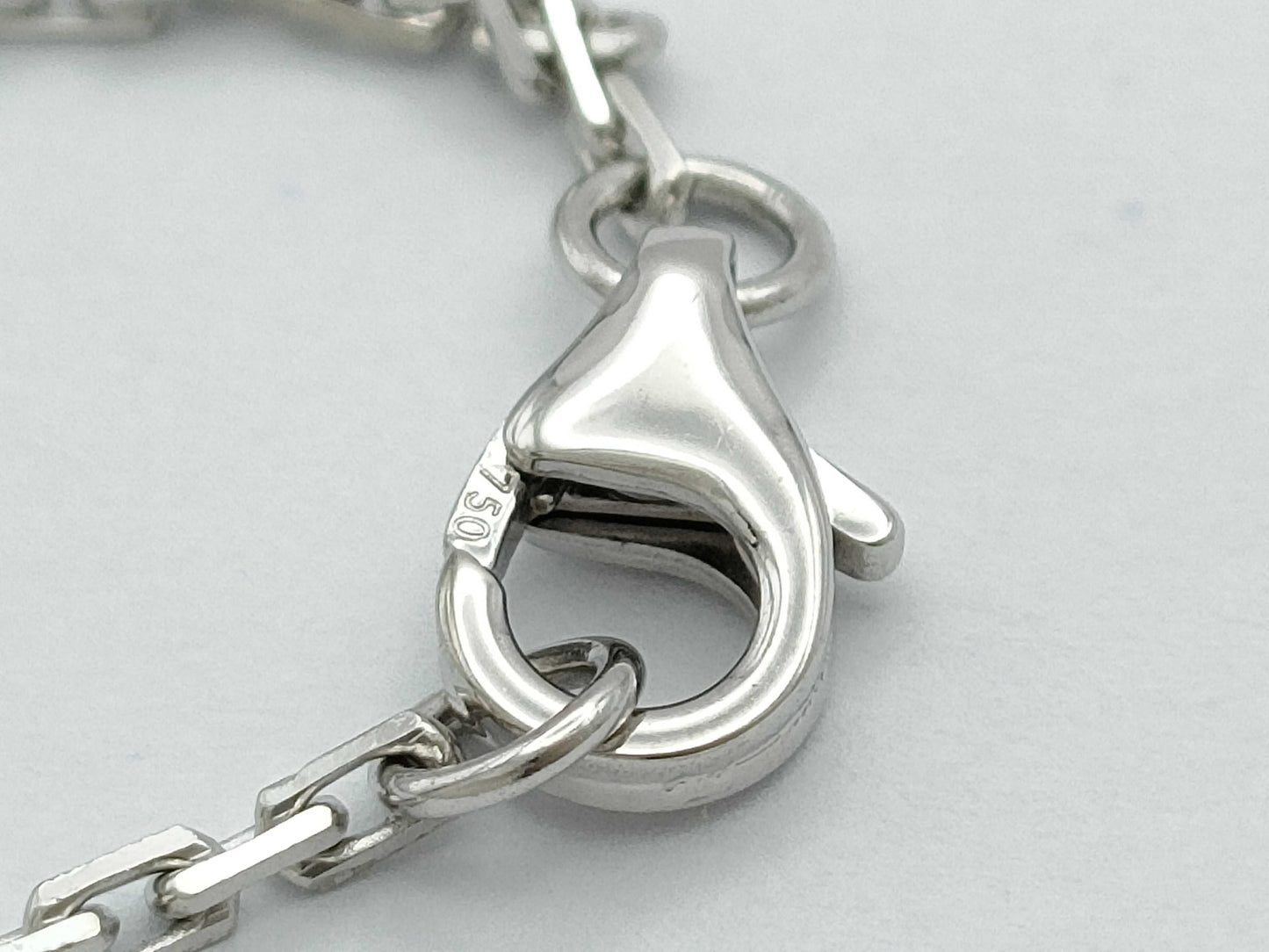 Cartier Baby Love Diamond Necklace in WG 750, 6.8g 